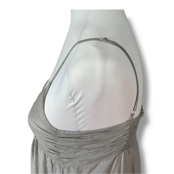 Young Fabulous & Broke Gray Purple Ombre Maxi Sundress Size XS Cotton Silk